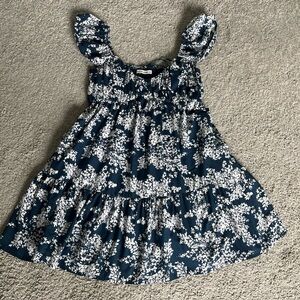 Abercrombie & Fitch Blue Floral Sleeveless Sundress Size S